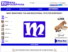 Tablet Screenshot of many-miniatures.com